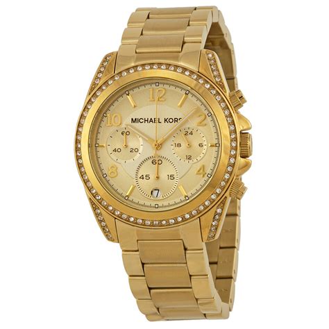 michael kors mk5166 damenuhr|Michael Kors Golden Blair Glitz Watch MK5166.